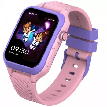 Smartwatch Garett Kids Essa 2 4G rosa — reloj infantil con GPS, 4G, función de llamada, SOS
