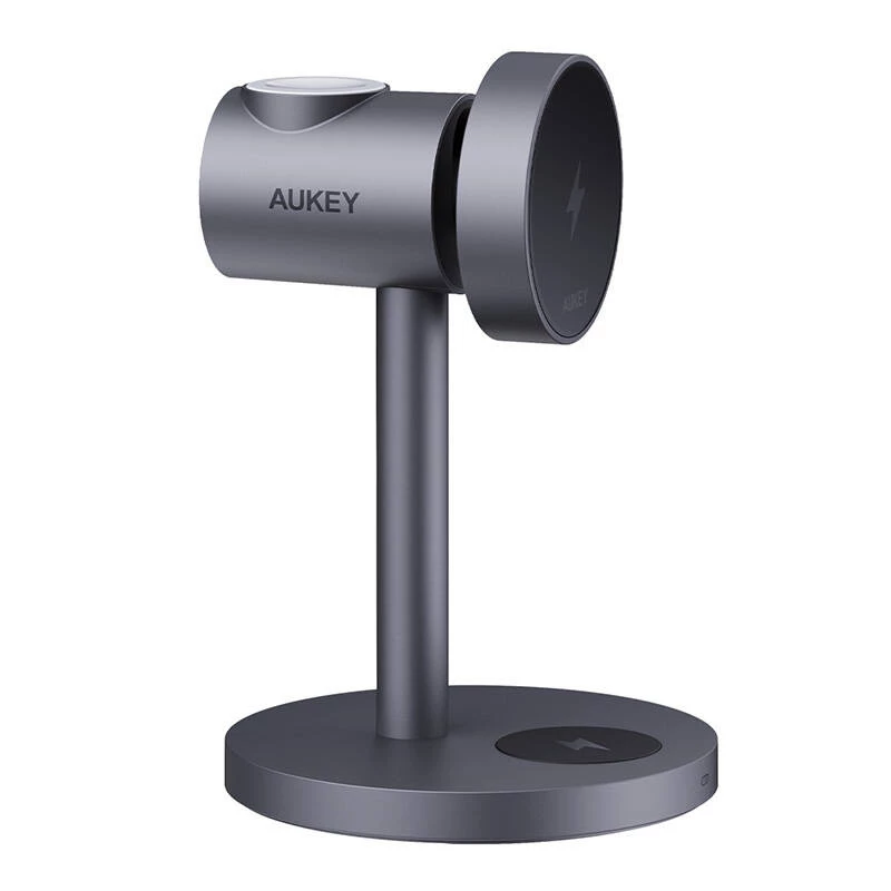 Cargador rápido inalámbrico 3 en 1 AUKEY