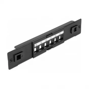 Panel de parcheo Keystone 6 puertos DeLOCK 66819