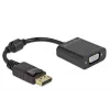 Adaptador DisplayPort 1.2 conector macho a conector hembra VGA DeLOCK 61006