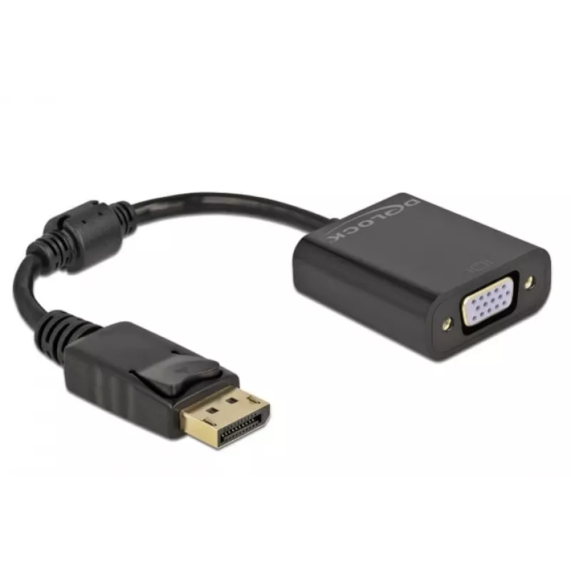 Adaptador DisplayPort 1.2 conector macho a conector hembra VGA DeLOCK 61006