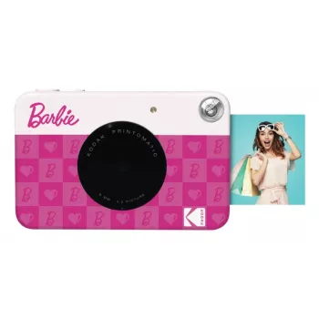 Cámara instantánea Kodak x Barbie Printomatic, rosa, impresión instantánea ZINK Zero-Ink (RODOMATICB10)