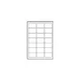 Avery - Etiquetas de dirección - transparentes - 63,5 x 38,1 mm - 525 etiquetas (25 hojas x 21) (J8560-25)
