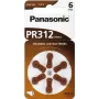 Pilas para audífonos Panasonic PR 312 zinc-aire 170 mAh — pack de 6