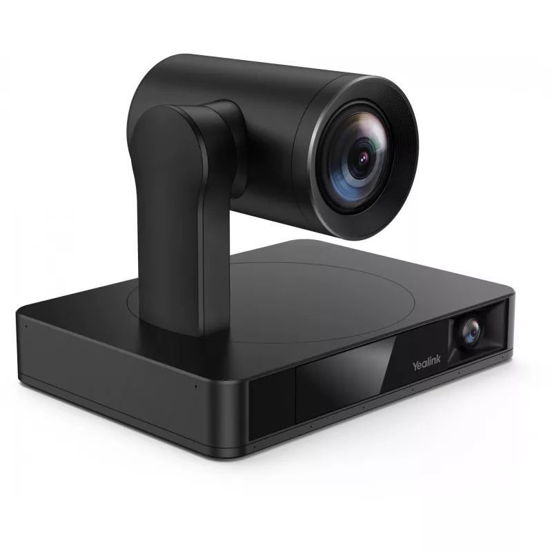 Webcam Yealink UVC86 Negra — 8 MP 4K Ultra HD, 30 fps, interfaz RJ-45, inclinación de 40° a -90°