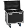 Flightcase Roadinger 2x TMH-B120 con ruedas — doble rack de protección para dos unidades TMH-B120