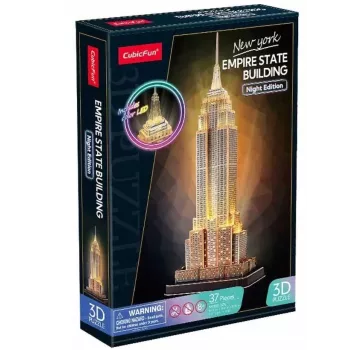 Empire State Building - puzzle 3D luminoso de 37 piezas