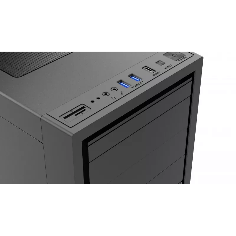 Caja de ordenador Gembird Fornax K500 ATX, Midi-Tower, negra