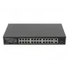Switch no gestionado LANBERG RSGE-24P-2GE-2S-360 con 24 puertos Ethernet RJ-45