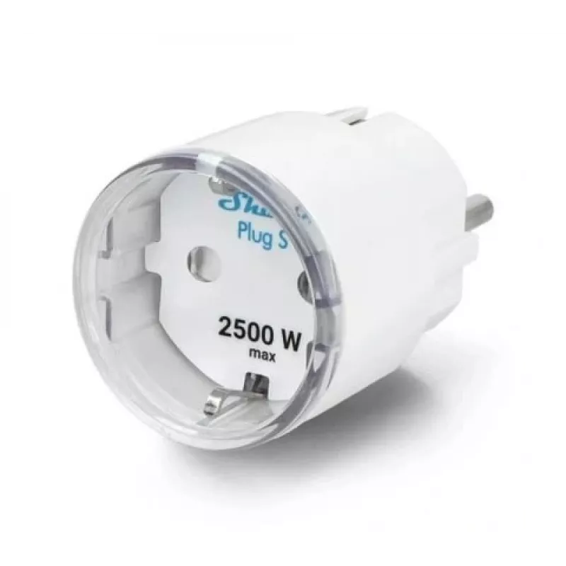 Shelly Wave Plug S LR enchufe inteligente, Z-Wave 800, blanco