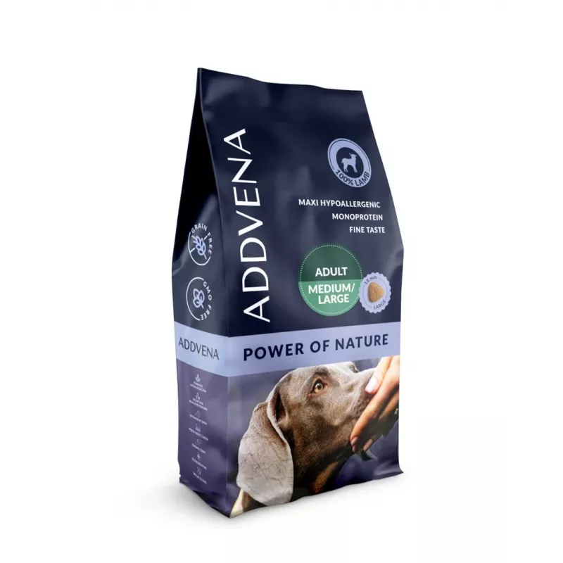 ADDVENA Power of Nature Adult Medium/Large Lamb - pienso seco para perros - 10 kg