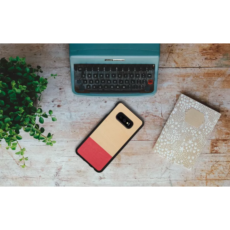 Funda para smartphone man and wood para Galaxy S10e — miss match negra, carcasa rígida protectora