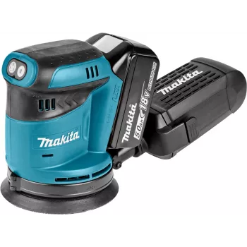 Makita DBO180RTJ - Lijadora orbital - Batería - 125 mm - 2 baterías - 18 V (DBO180RTJ)