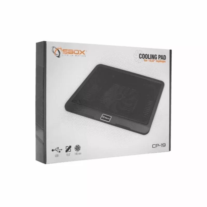 Base refrigeradora Sbox CP-19 para portátiles de 15,6