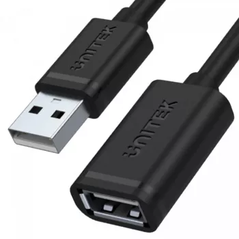 Cable USB UNITEK Y-C447GBK 0,5 m USB 2.0 negro