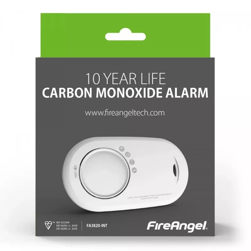 Detector de monóxido de carbono Fire Angel FA3820-INT