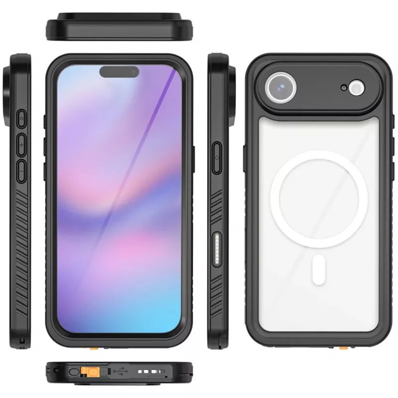 Funda 4smarts iPhone 17 Air 16,8 cm Negra Transparente