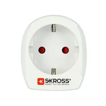 SKROSS Europe to USA - Kit de adaptador de conexión de red - Europlug, CEI 23-16/VII / CEE 7/3 (SCHUKO)