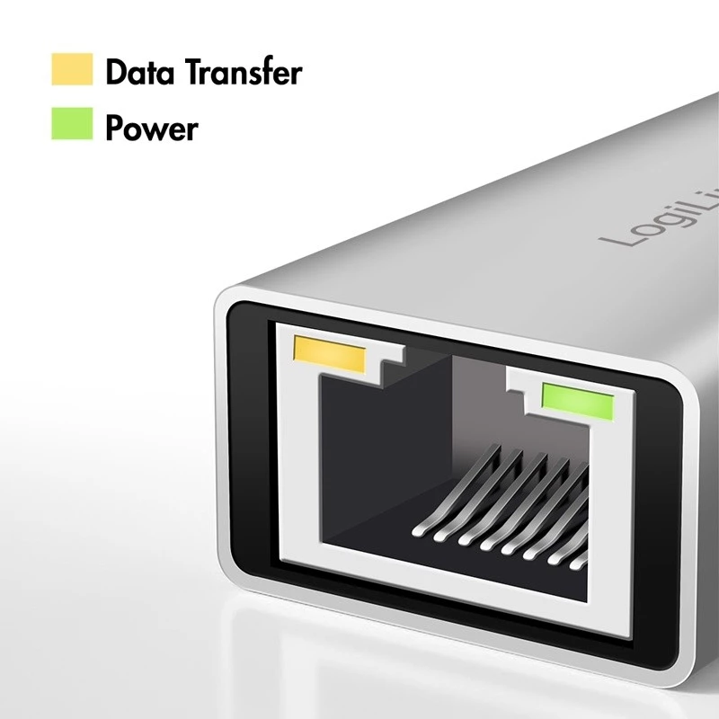Adaptador USB-A/-C a Ethernet 2,5G, gris