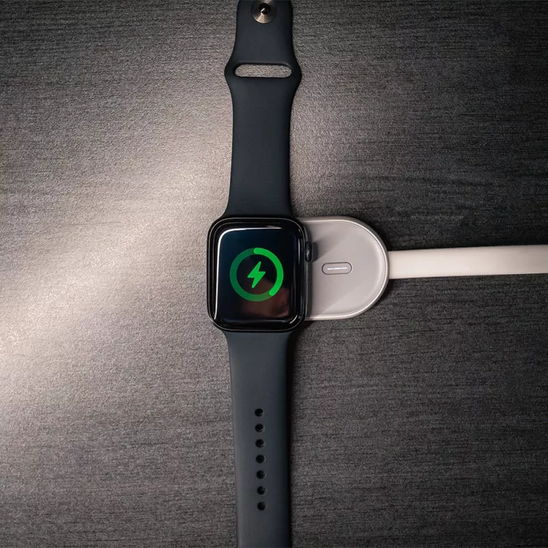 Cargador inalámbrico power bank Tellur TLL151441 1200 mAh para Apple Watch — cargador inalámbrico portátil
