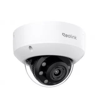 Cámara de vigilancia IP domo Reolink RP-PCV8MZ 4K UHD 3840×2160, zoom óptico 5x, distancia focal fija 2,7 mm, 108° H, con cable, montaje en pared, interior/exterior, blanca