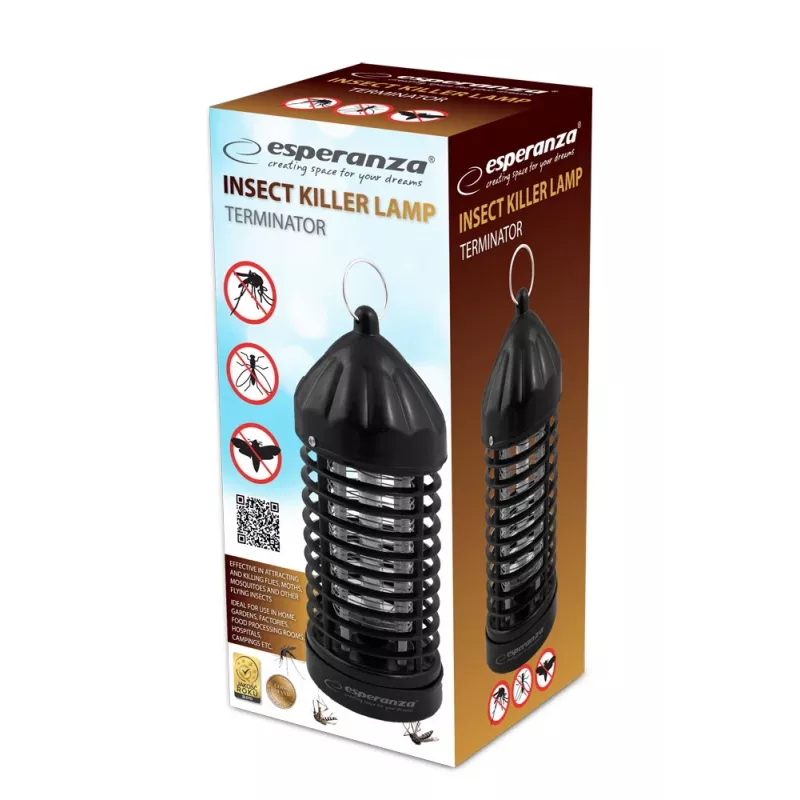 Lámpara LED UV antinsectos Esperanza Terminator EHQ005