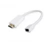 MicroConnect HDMMDP adaptador activo de Mini DisplayPort a HDMI, Mini DP hembra a HDMI macho, 0,1 m, blanco