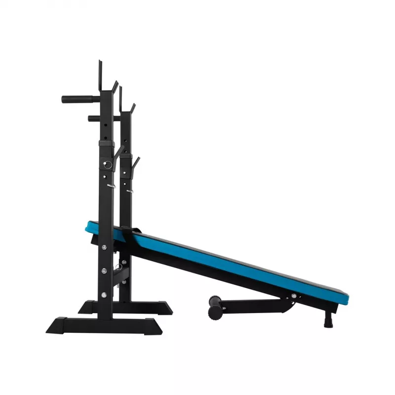 Banco de entrenamiento plano ajustable con soportes REBEL ACTIVE — Rebel RBA-2006