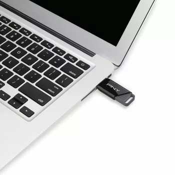 PNY Attaché X, 64 GB, USB Type-A, 3.2 Gen 1 (3.1 Gen 1), 130 MB/s, Dia, negro