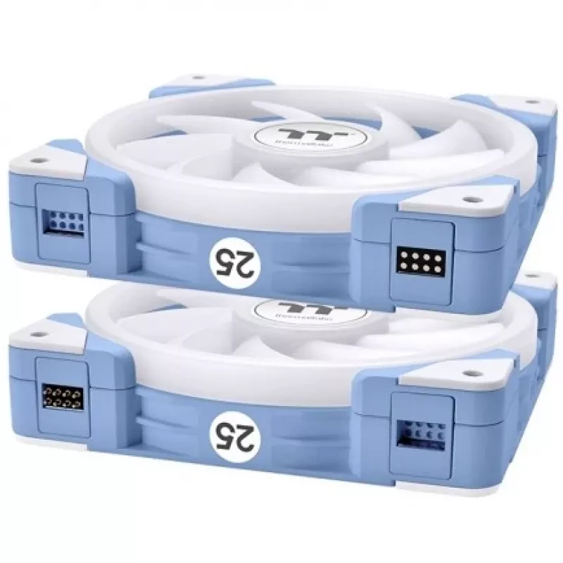 Ventiladores de caja Thermaltake SWAFAN EX14 ARGB 140mm pack de 3 - azul hortensia