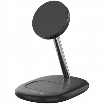 Canyon On Power 205 - 2en1 - base de carga inalámbrica para 2 dispositivos a la vez - negra
