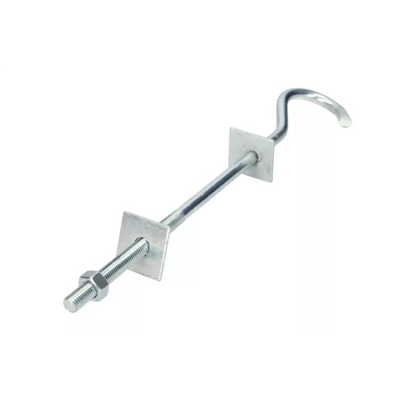 Gancho para cable Extralink Hook para abrazadera de suspensión 12/230mm M12 plateado
