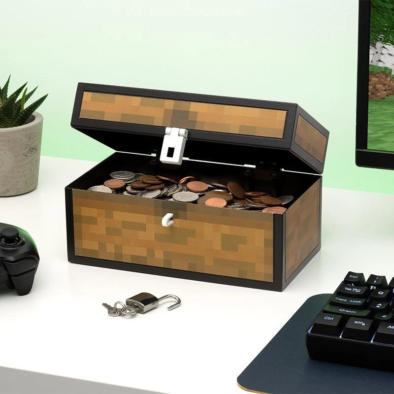 Hucha Paladone Minecraft diseño cofre PP13601MCF para niños y fans