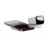 Cargador inalámbrico 2 en 1 de interior native union Voyage 2-In-1 Wireless Charger Sandstone USB compatible con smartphone gris claro