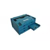 Makita MAKSTOR 3.6 Caja de piezas pequeñas negra, azul