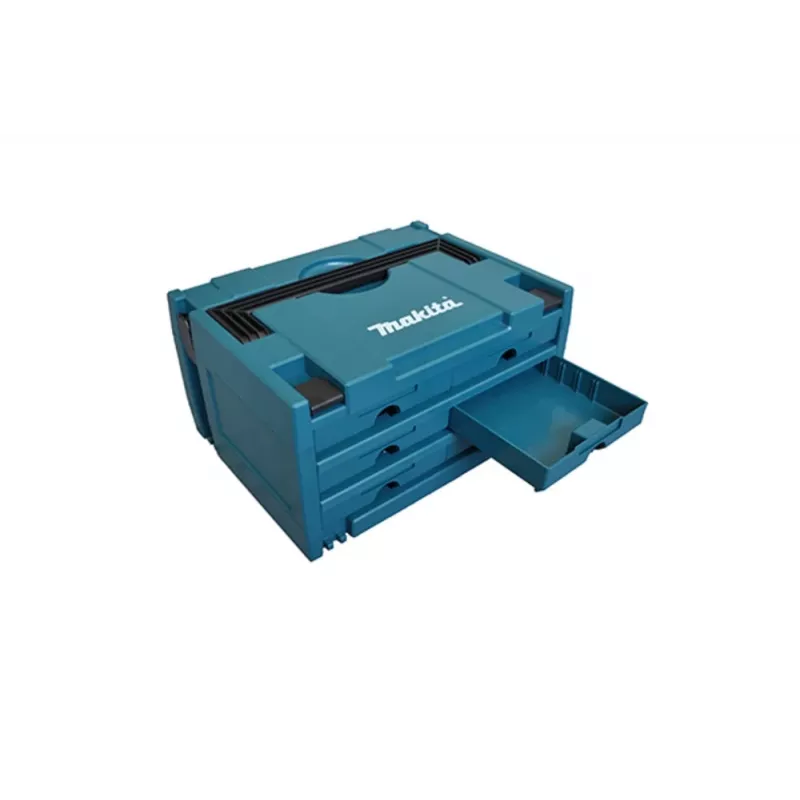 Makita MAKSTOR 3.6 Caja de piezas pequeñas negra, azul