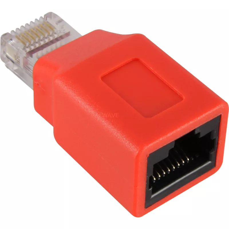 Wentronic Goobay CAT 5e conector macho/hembra RJ45, Crossover - para redes de 100-MHz (68912)