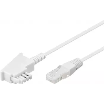 Goobay 60676 cable de teléfono 20 m blanco (60676)