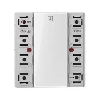 Jung LS 52921 ST módulo de pulsador KNX universal, 2 elementos, F50, serie LS