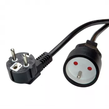 Cable de alimentación negro VALUE 19.99.1170 3 m CEE7/7 CEE7/5