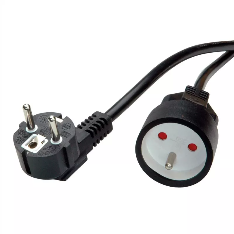 Cable de alimentación negro VALUE 19.99.1170 3 m CEE7/7 CEE7/5