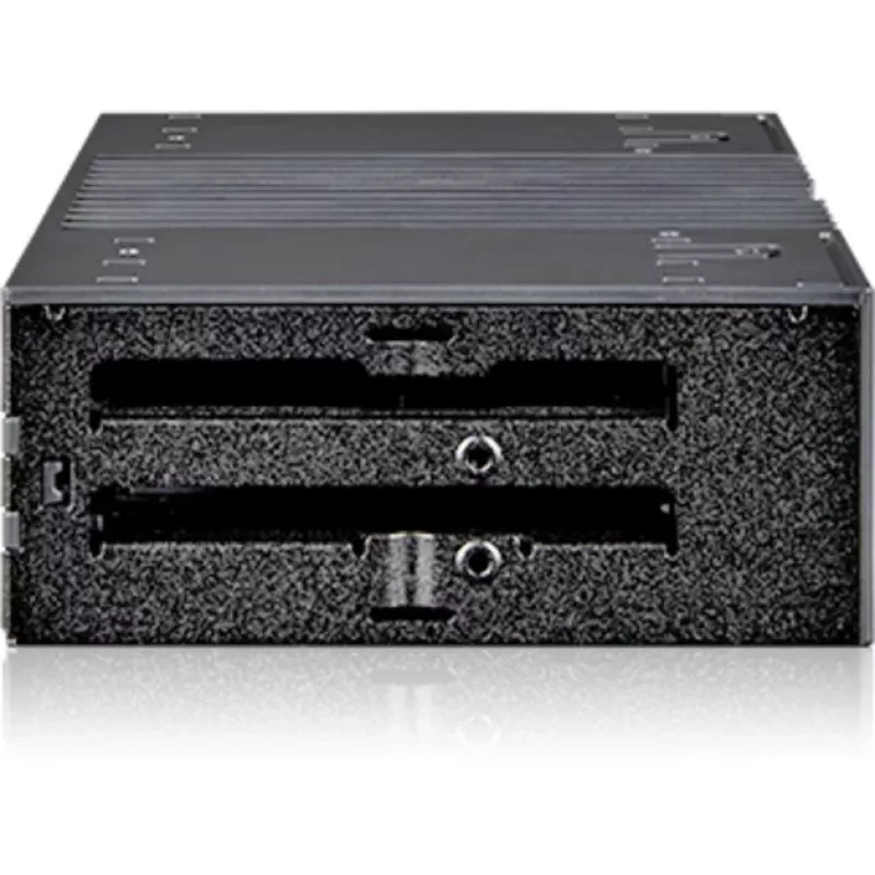 ICY DOCK - MB024SP-B - flexiDOCK marco de intercambio sin bandeja para 4x SSD/HDD SAS/SATA de 2,5 para bahía de 5,25