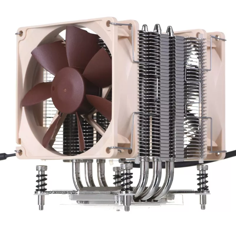 Disipador de CPU Noctua NH-U9DX i4, disipador de aluminio con dos ventiladores de 92 mm, altura 125 mm, para LGA 2011-v3