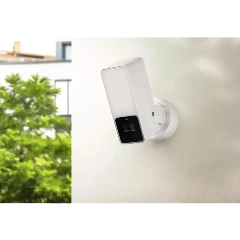 Cámara IP exterior Eve Systems GmbH Eve Outdoor Cam con sensor de movimiento, blanca