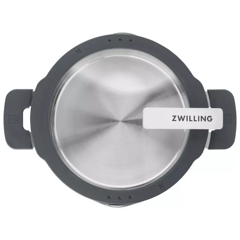 ZWILLING set de ollas de acero inoxidable SIMPLIFY 5 pzas. – apto para lavavajillas y horno, tapas de cristal, apto para vitrocerámica