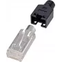 Renkforce H9540.4-10 conector de cable RJ45 negro - plateado - transparente (H9540.4-10)