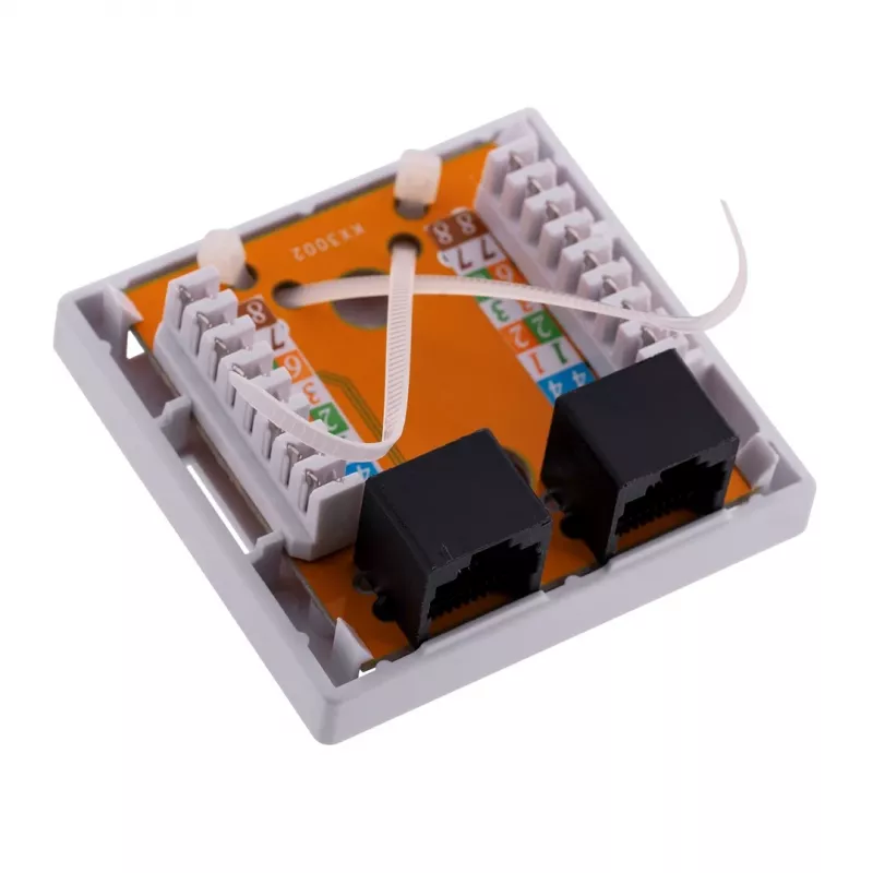 Alantec GN011 toma de red Cat6 blanca