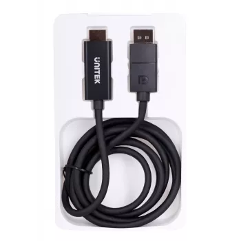 Cable UNITEK DisplayPort 1.2, HDMI, 4K@60 Hz, 1,8 m, V1608A