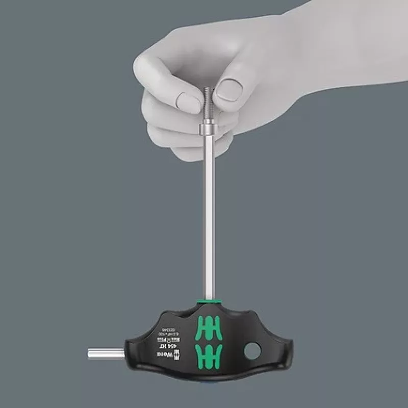Wera Bicycle Set 6 Juego de llaves con mango en T, 10 piezas, en caja de almacenamiento (05004174001)