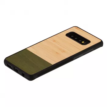 Funda para smartphone Man and Wood para Samsung Galaxy S10 Plus — Bambuswald negro